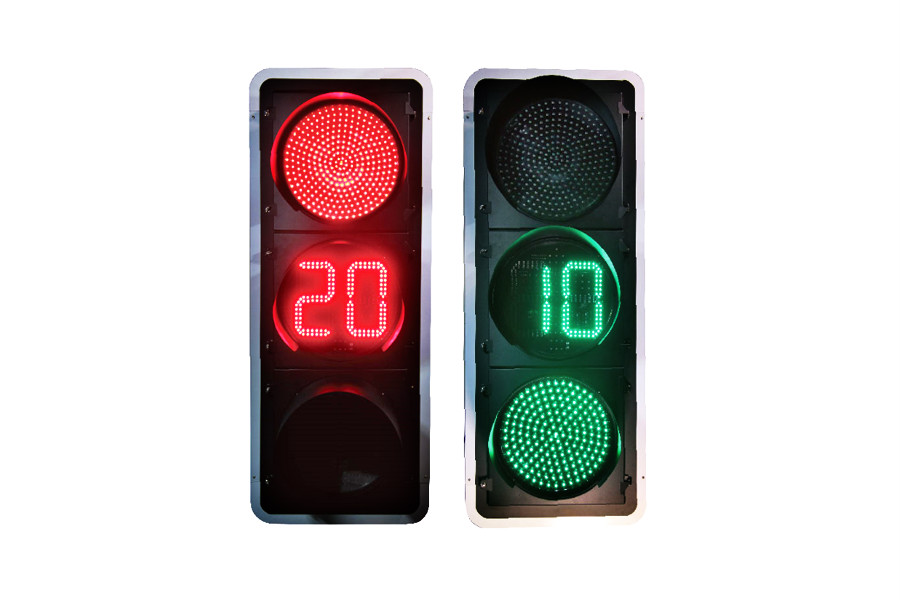 $!黃燈內(nèi)置倒計(jì)時(shí)機(jī)動(dòng)車(chē)信號(hào)燈